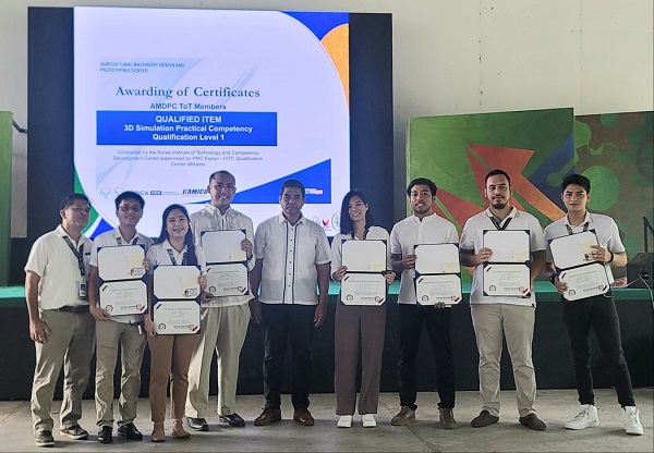 KOICA-KDS ‘Philippine Agricultural Machinery Modernization Center Project’ Achieves Success in Korean 3D Certification Exam